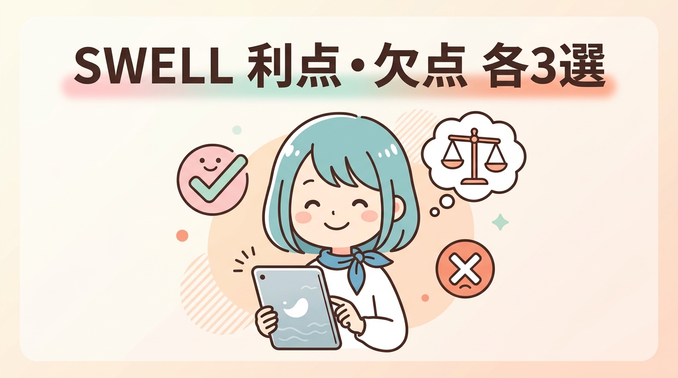SWELLのメリットとデメリット各3つ